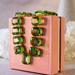 Collar de cristales octagonales