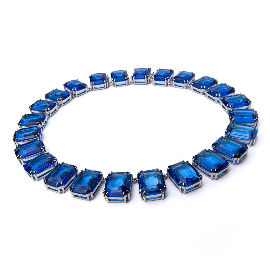 Collar de cristales octagonales
