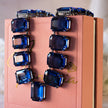 Collar de cristales octagonales