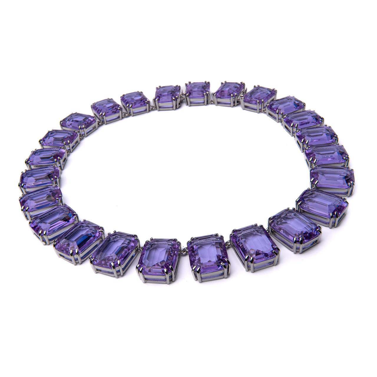 Collar de cristales octagonales