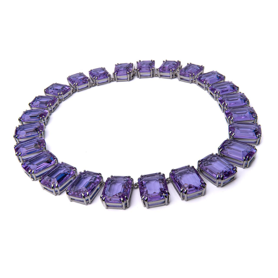 Collar de cristales octagonales
