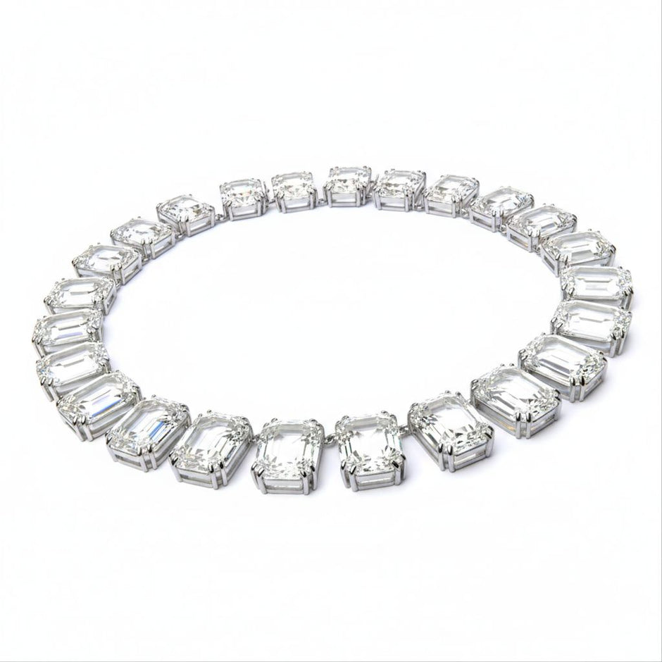 Collar de cristales octagonales