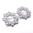 Aretes de cristal pétalos