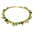 Collar con cristales asimétricos verdes